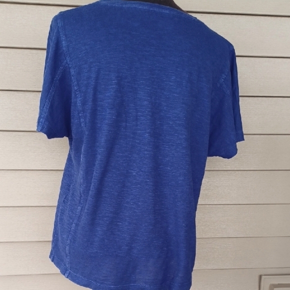 Eileen Fisher Purpkr Short Sleeve Top - Picture 3 of 7